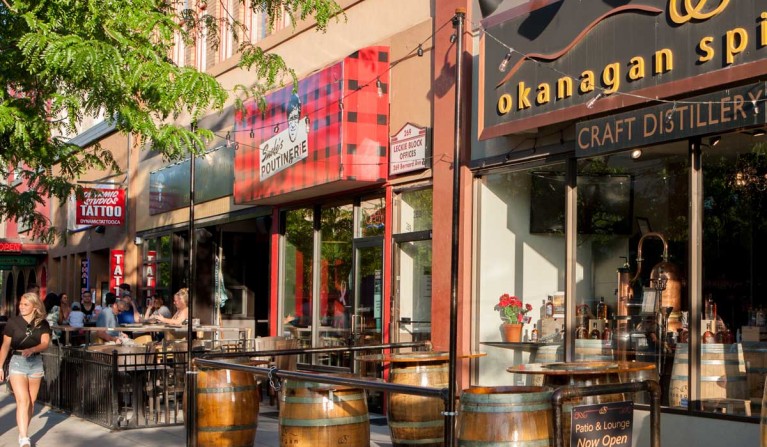 downtown okanagan storefronts